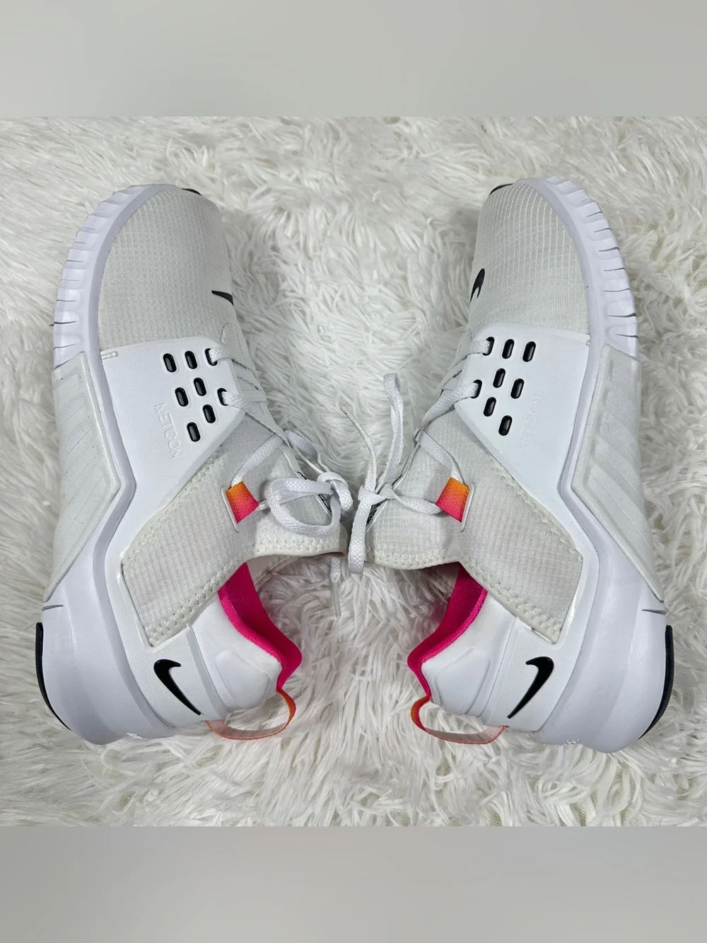 Nike Free Metcon 2 White Fuchsia Pink Women Sz 11 Training Shoes CD8526-100